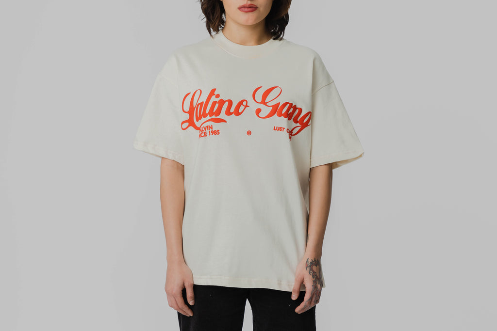 J Balvin x Lust Latino Gang Tee 'Off White' - Lust México
