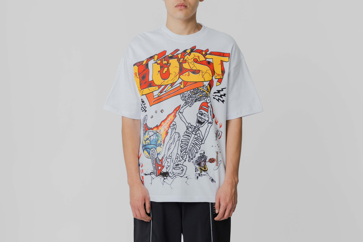 Lust Brand Basketball SS Tee 'White'