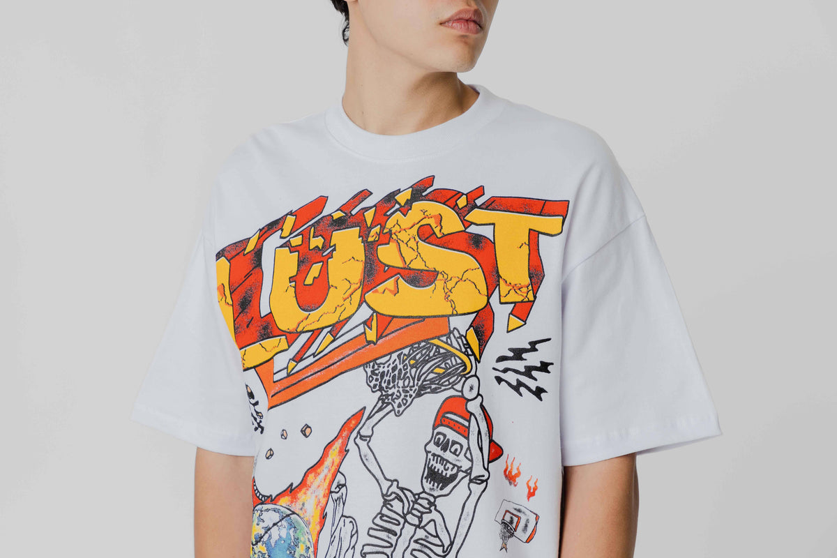 Lust Brand Basketball SS Tee 'White'