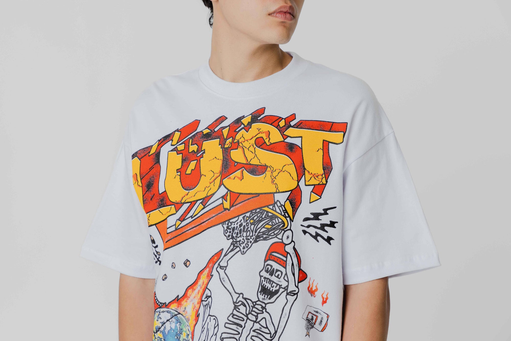Lust Brand Basketball SS Tee 'White'