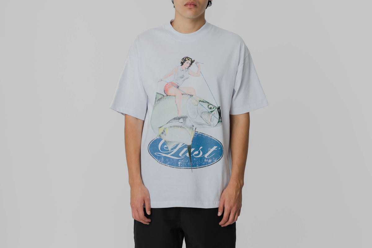 Lust Brand Fish Tee 'White' - LBFISHTEE-WHT