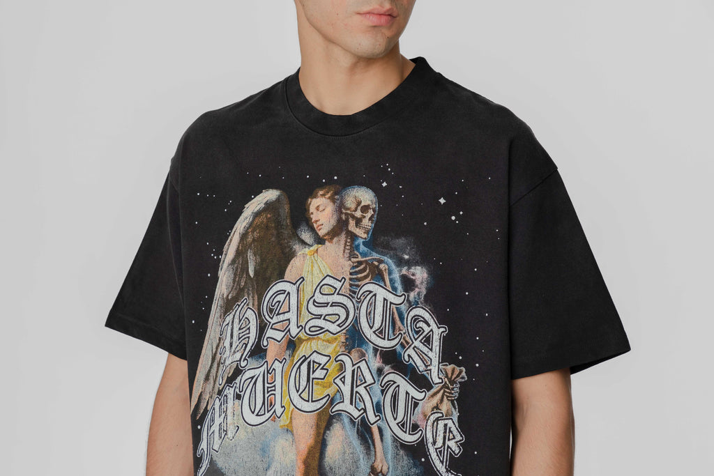 Lust Brand Hasta Muerte Angel Tee - LBHMANGTEE_BLK