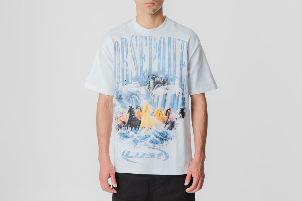 Lust Brand Horse Power Tee - LBHRSPWRT-WHT