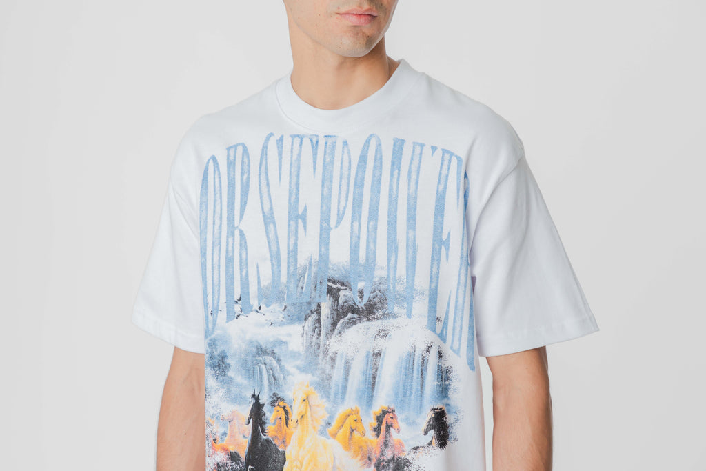 Lust Brand Horse Power Tee - LBHRSPWRT-WHT