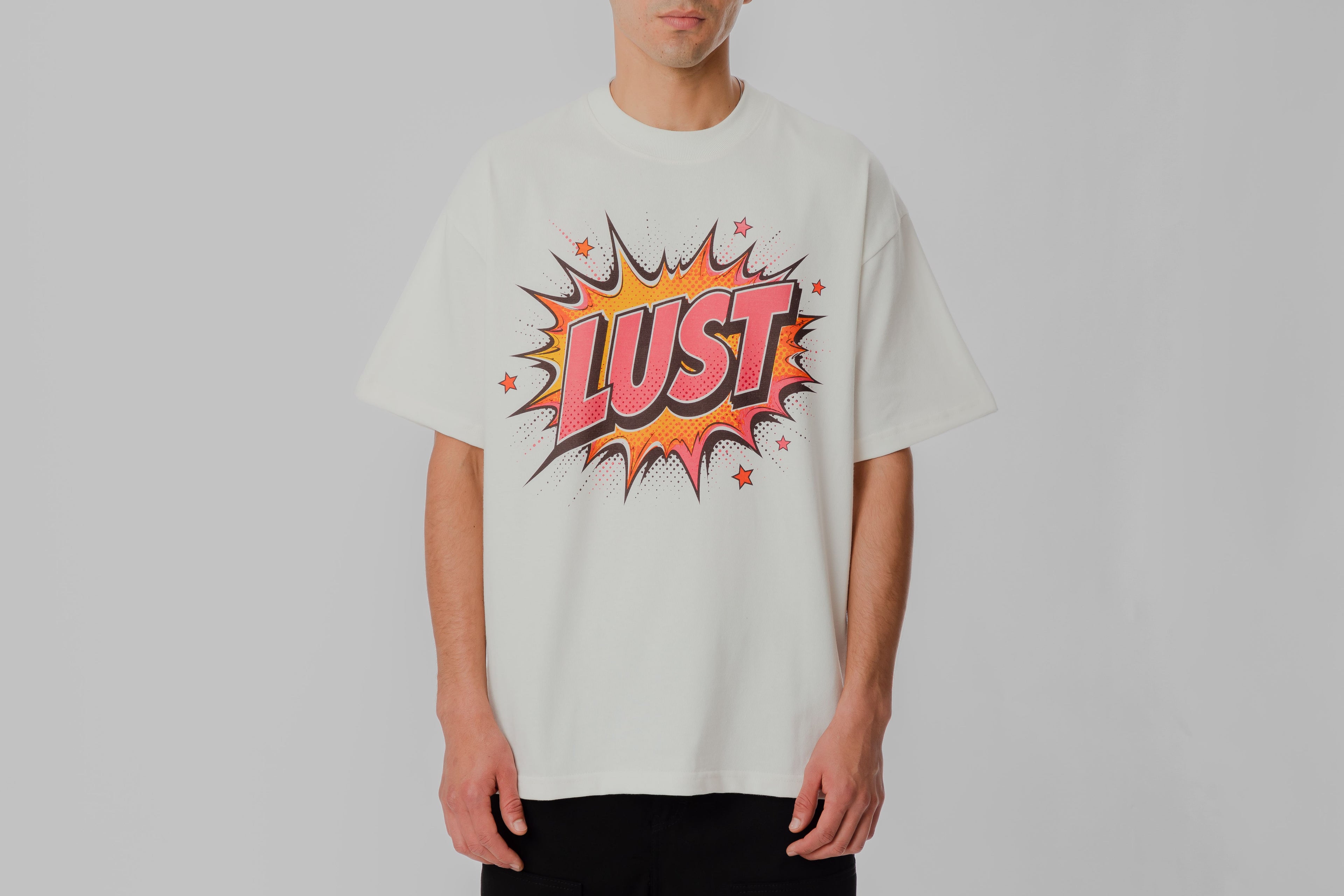 Lust Brand Comic Tee - LBTEECMCS-WHITE - Lust México