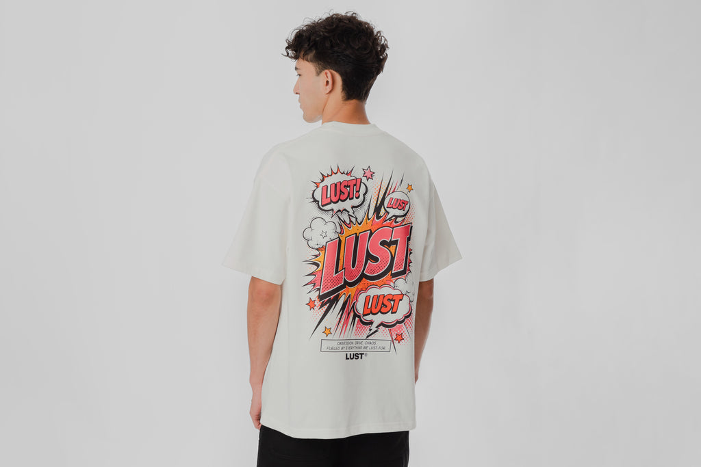 Lust Brand Comic Tee - LBTEECMCS-WHITE - Lust México