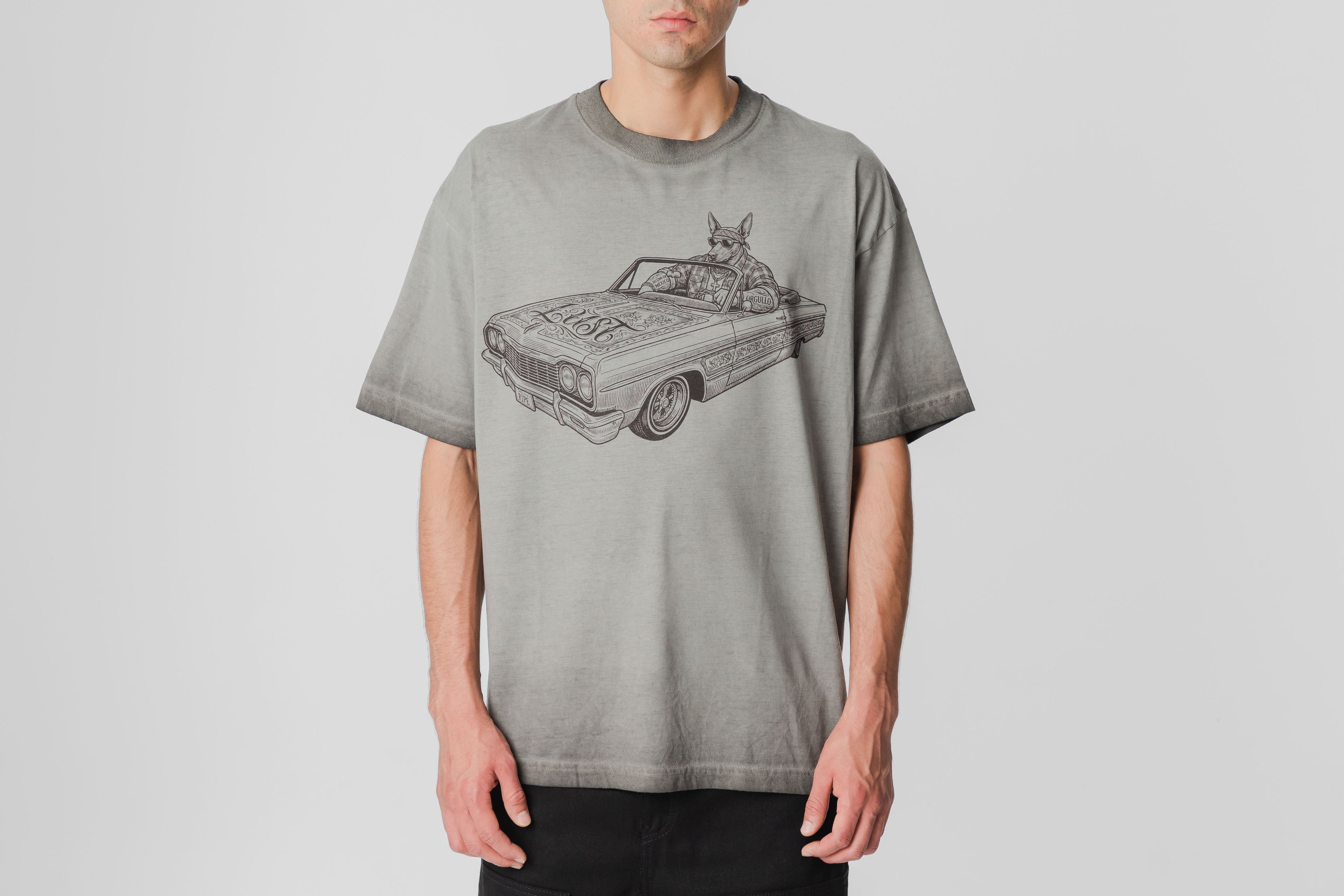 Lust Brand Ripe Car Tee - LBTEERIPEEDG_GRY