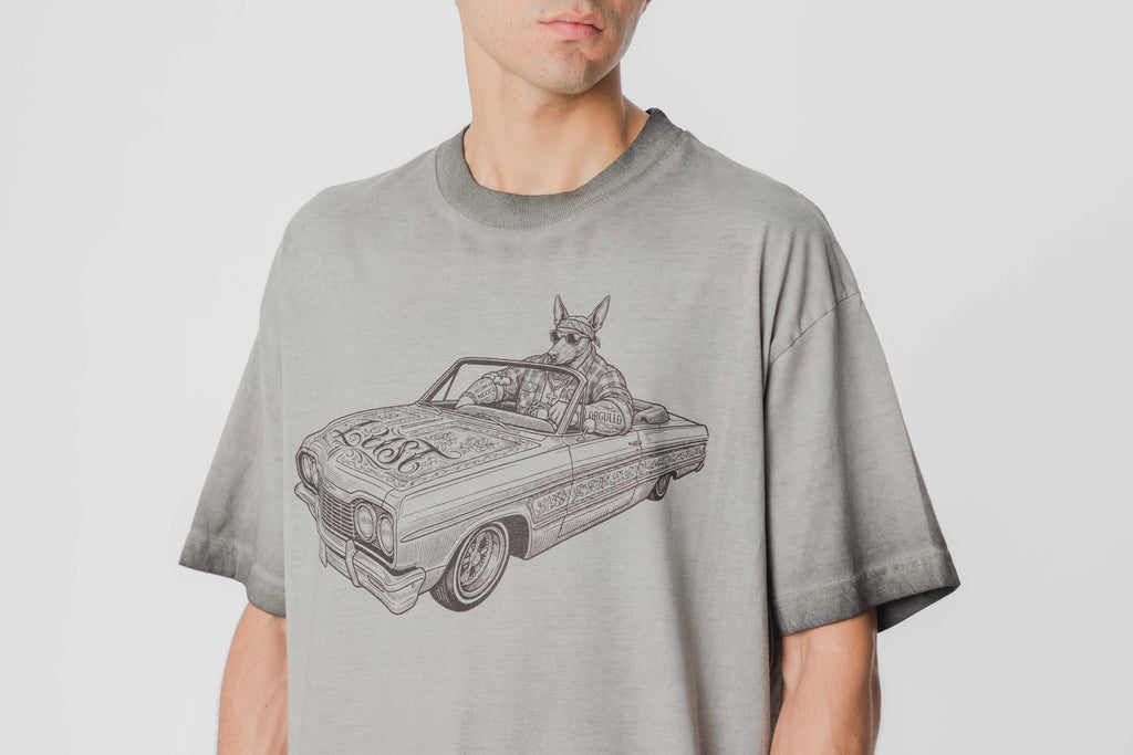 Lust Brand Ripe Car Tee - LBTEERIPEEDG_GRY