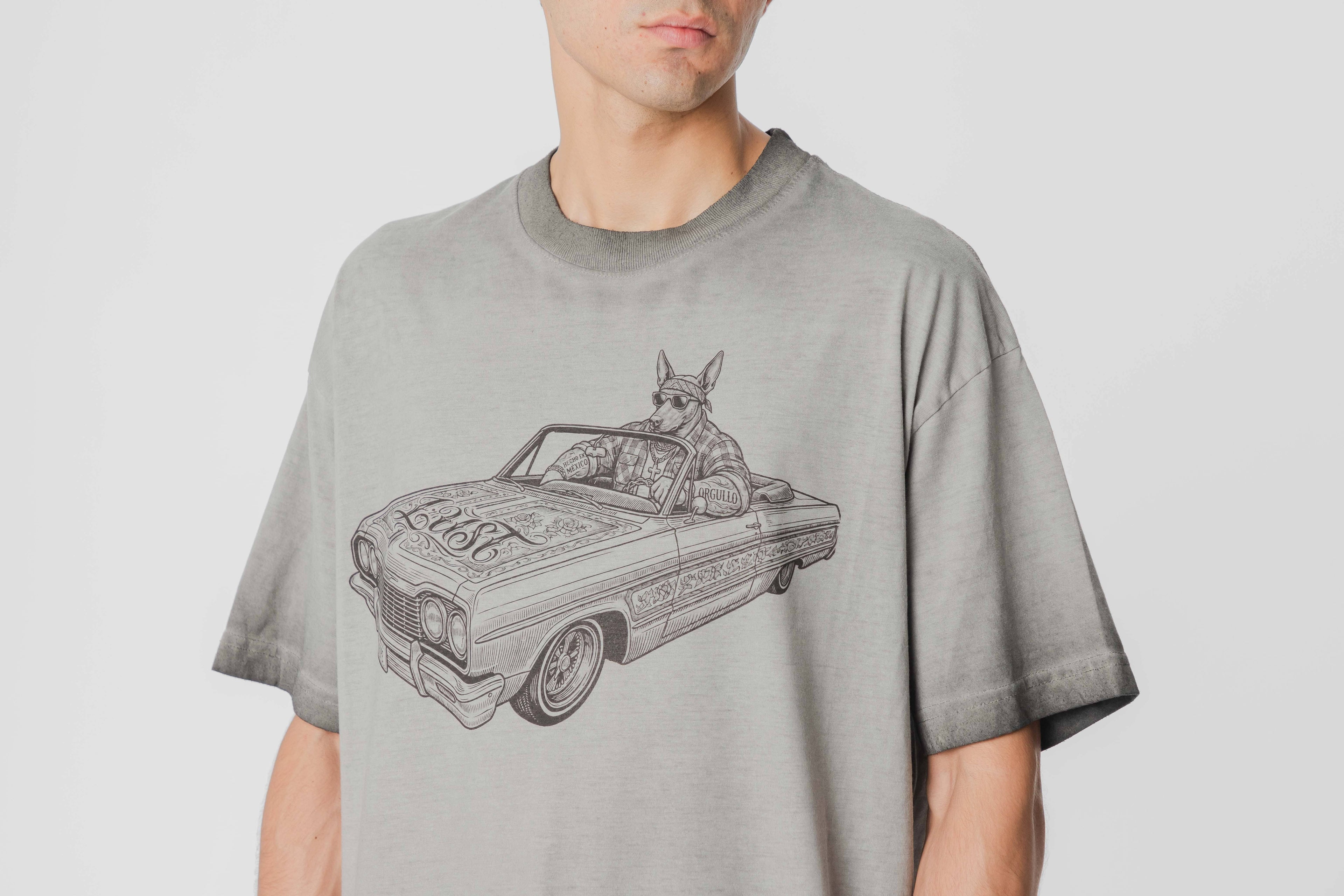 Lust Brand Ripe Car Tee - LBTEERIPEEDG_GRY