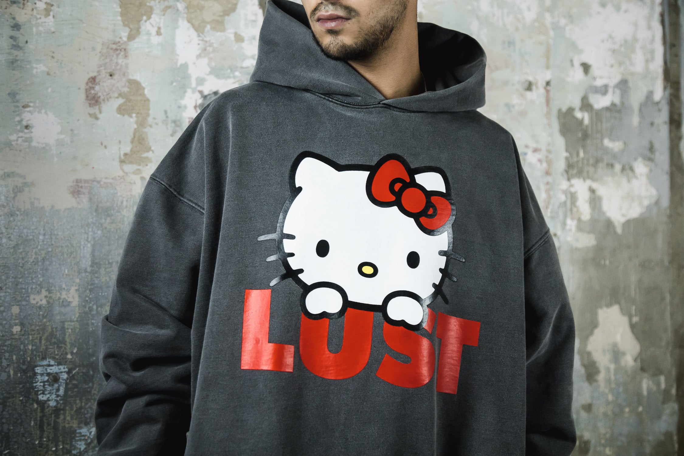 Hello Kitty x Lust Face Hoodie (6914418376770)