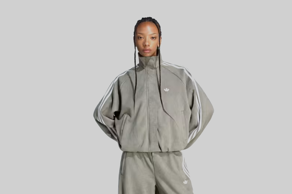 Women's adidas Adilenium 6 Faux Suede Track Top - LH1923 - Lust México