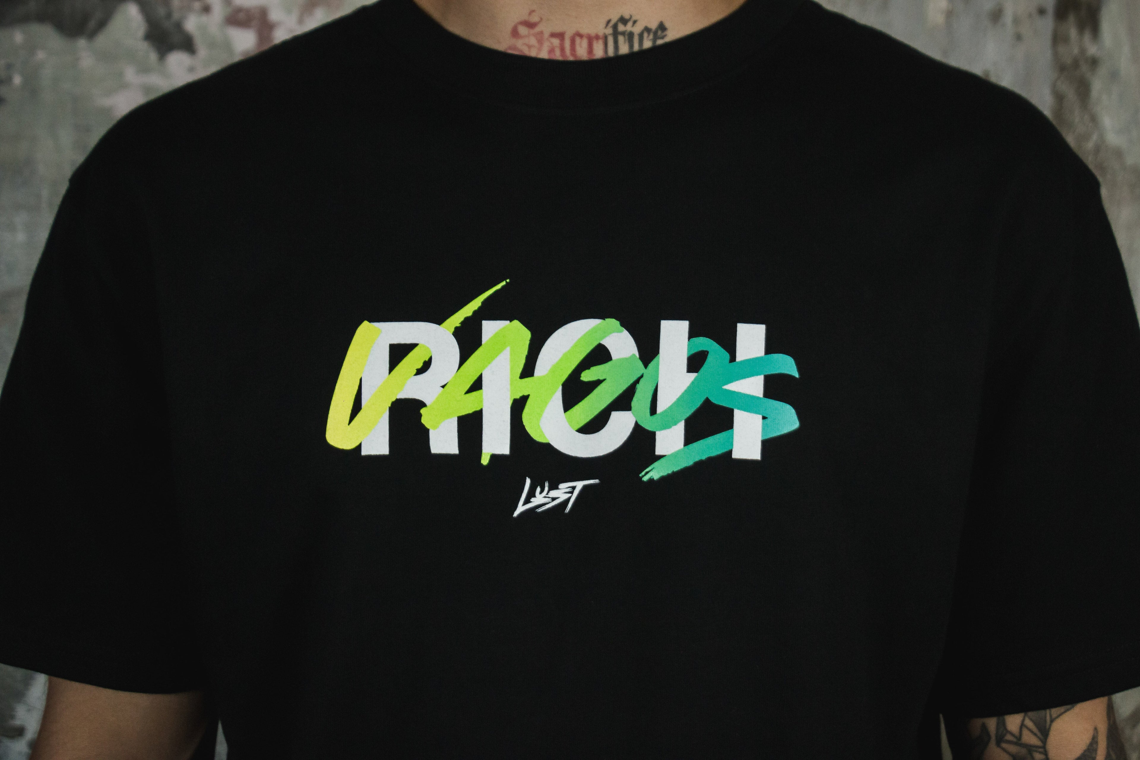 Lust Brand x Rich Vagos "Llamas" Tee L LUST BRAND