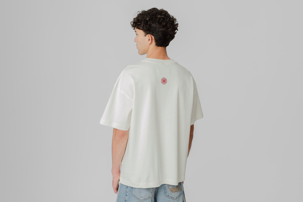 J Balvin Omerta Pin T-Shirt - OMT02-WHT - Lust México