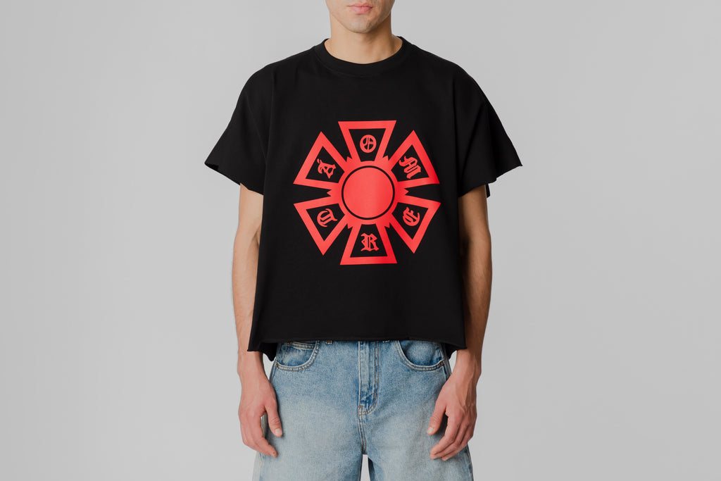 J Balvin Omerta SL Boxy Tee - OMT03-BLK - Lust México