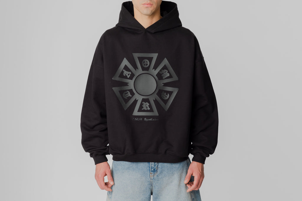 J Balvin Omerta Hoodie - OMT05-BLK - Lust México