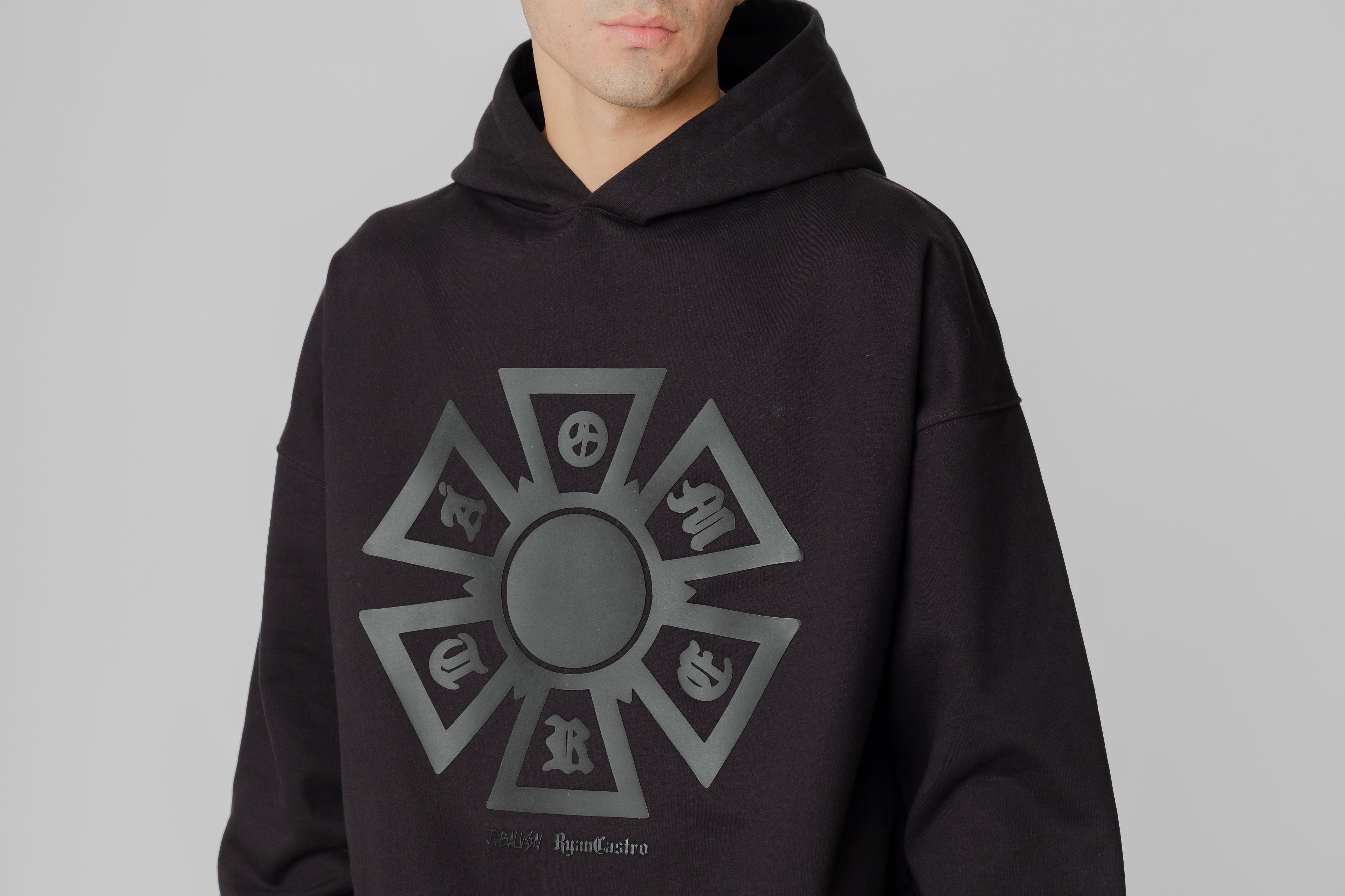 J Balvin Omerta Hoodie - OMT05-BLK - Lust México