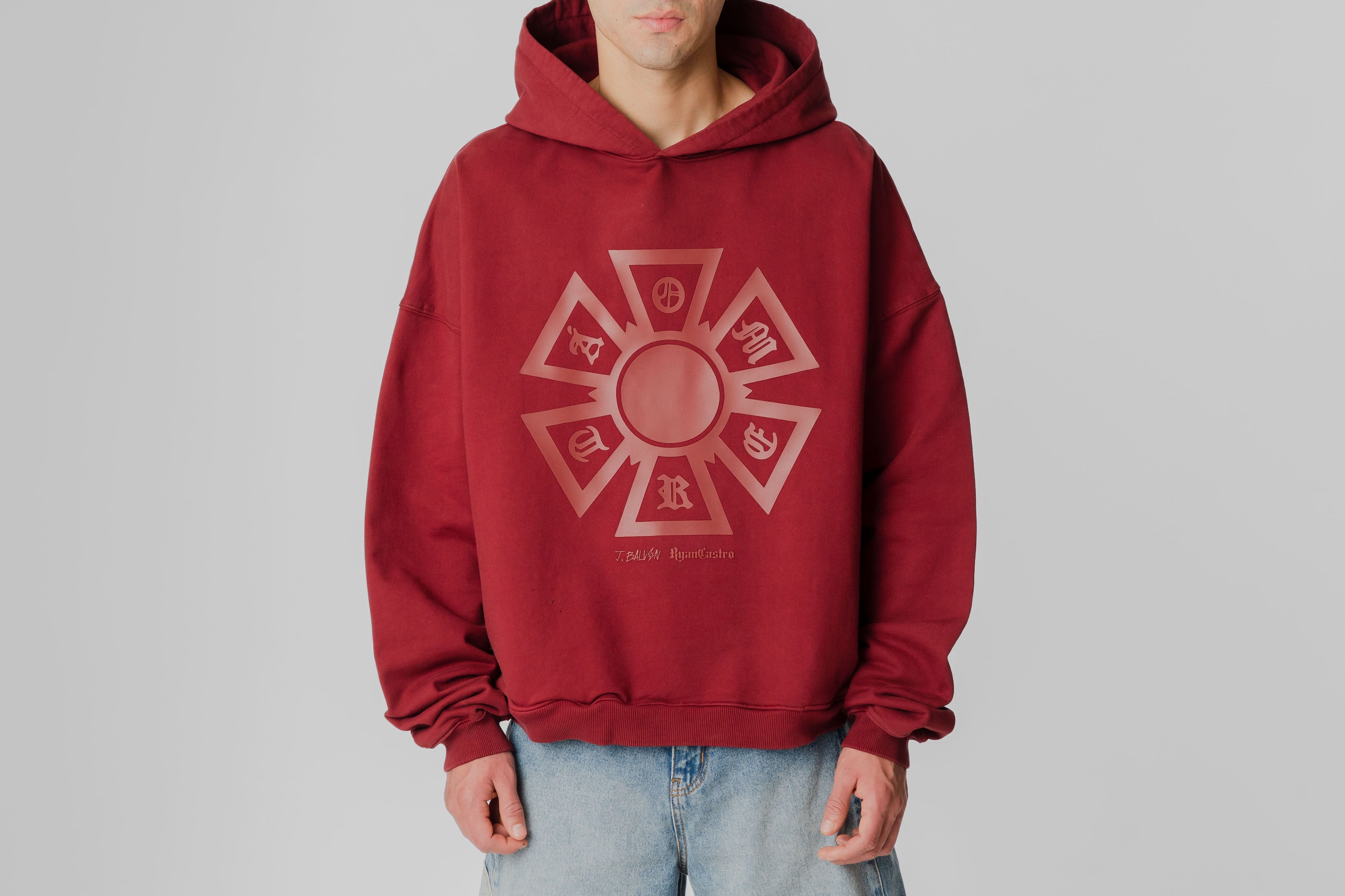 J Balvin Omerta Hoodie - OMT05-MRN - Lust México