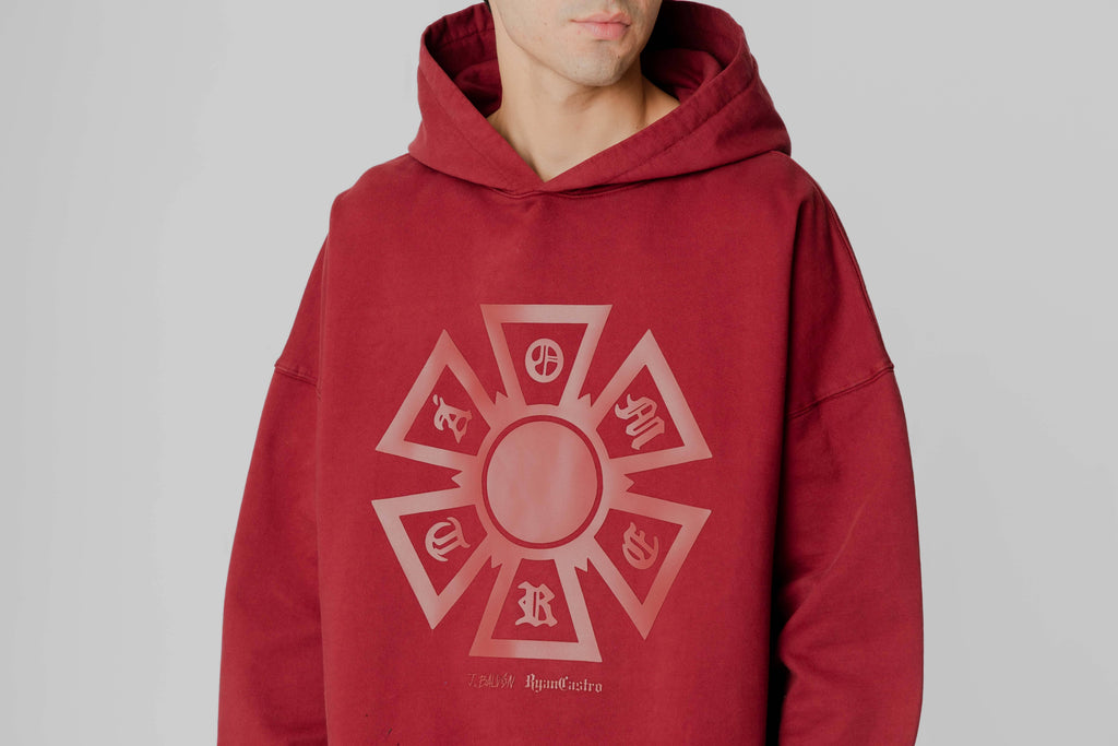 J Balvin Omerta Hoodie - OMT05-MRN - Lust México