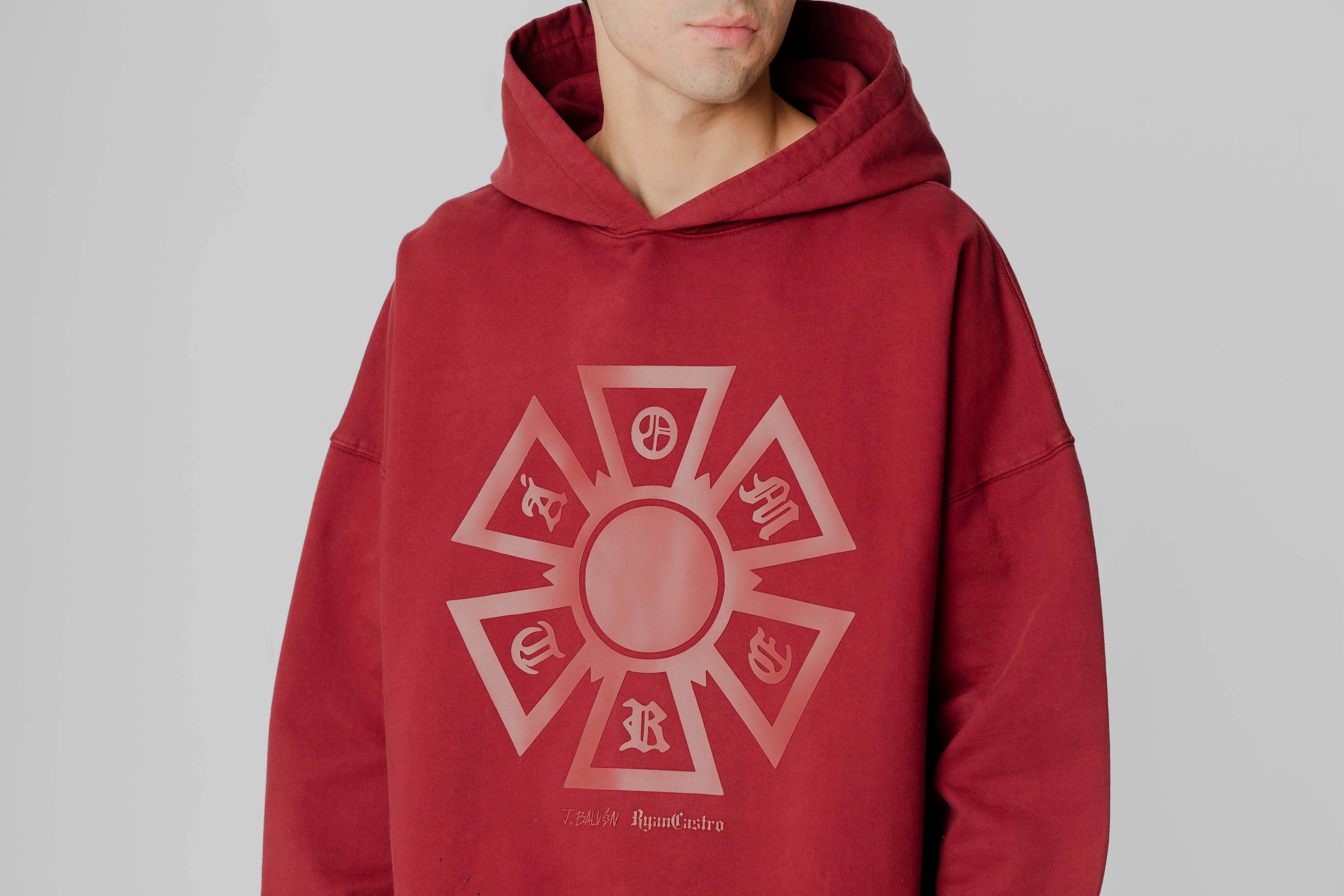 J Balvin Omerta Hoodie - OMT05-MRN - Lust México
