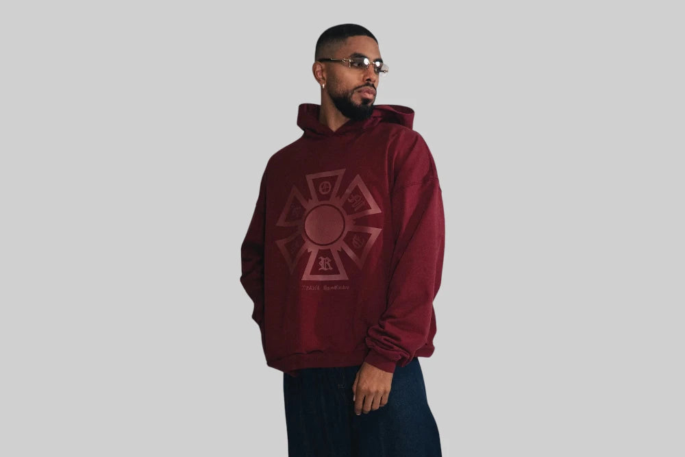 J Balvin Omerta Hoodie - OMT05-MRN - Lust México