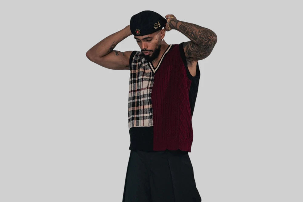 J Balvin Omerta Knitted Vest - OMT16-MCR - Lust México