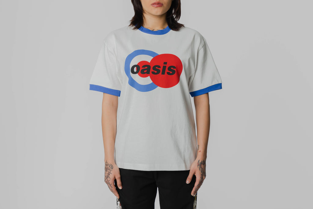 Pleasures x Oasis 1996 Ringer Shirt - P26OA001-WHITE - Lust México