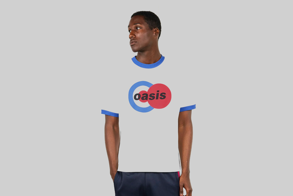 Pleasures x Oasis 1996 Ringer Shirt - P26OA001-WHITE