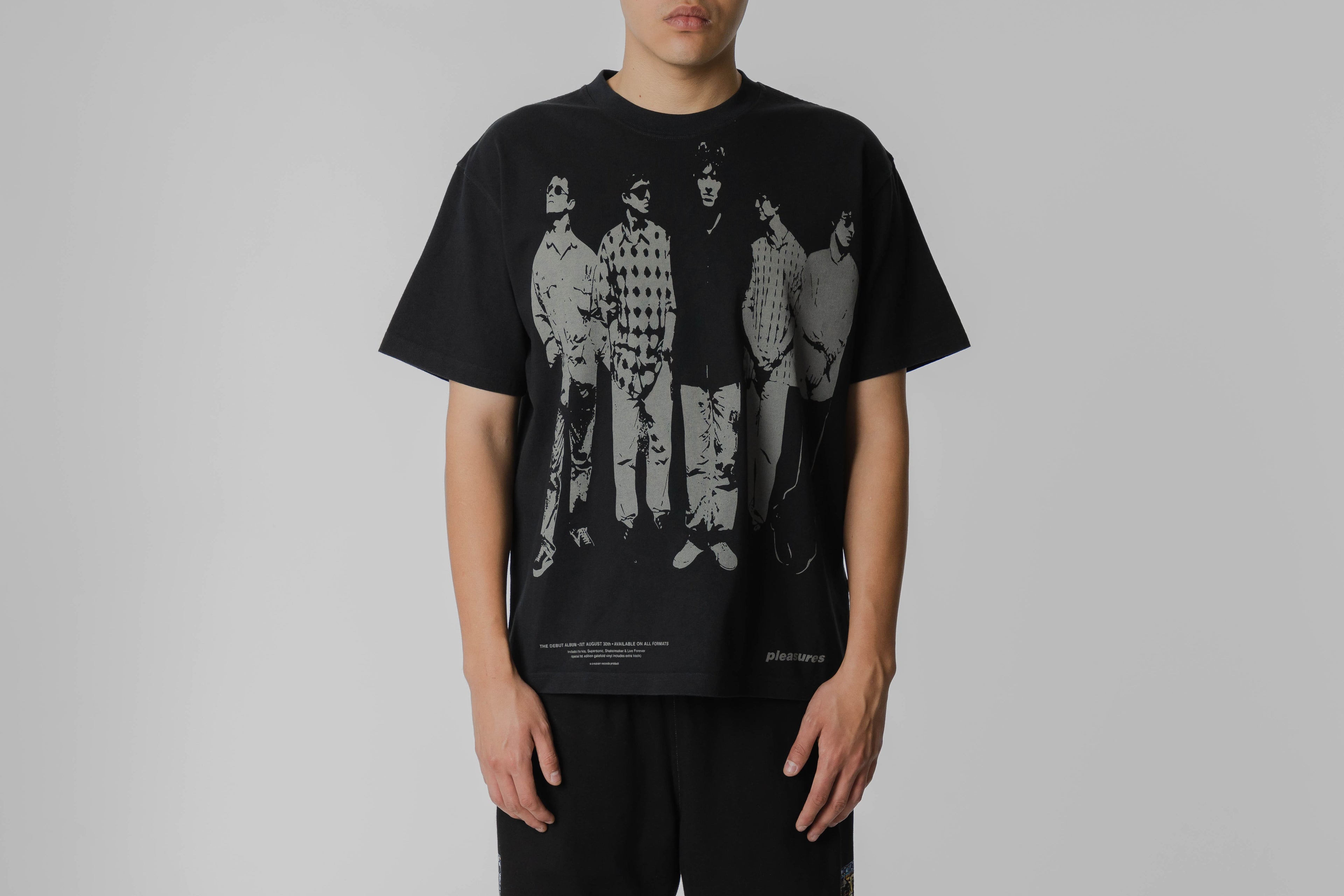 Pleasures x Oasis Definitely Heavyweight Shirt Faded - P26OA002-FADED BLACK - Lust México
