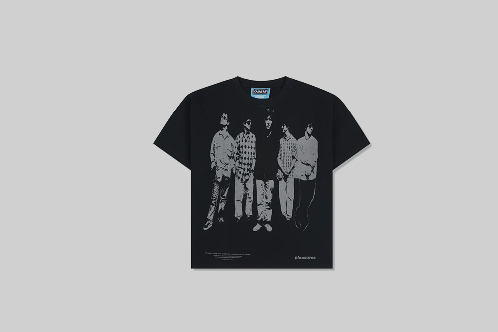 Pleasures x Oasis Definitely Heavyweight Shirt Faded - P26OA002-FADED BLACK