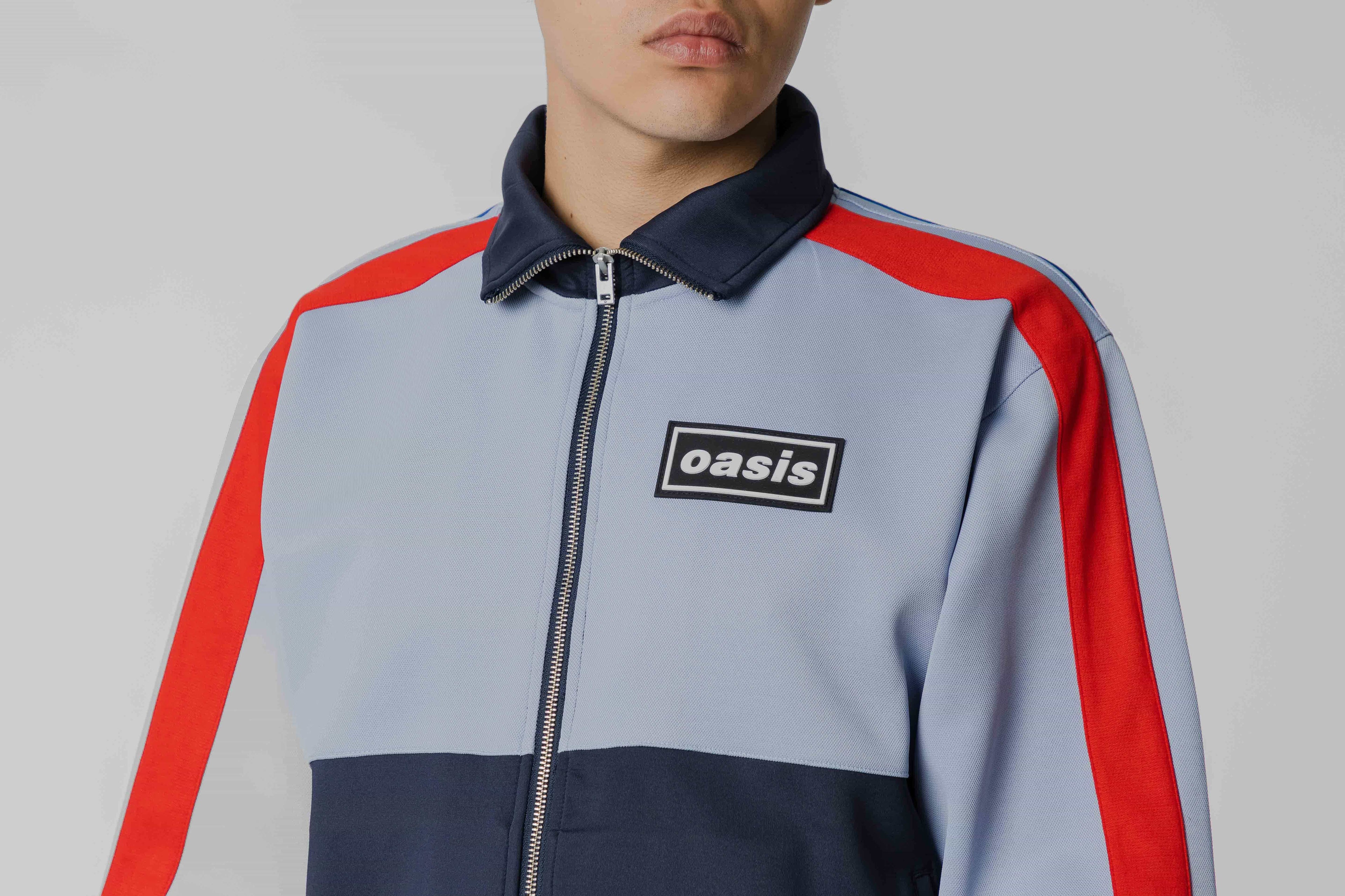 Pleasures x Oasis Forever Track Jacket Powder - P26OA003-POWDER BLUE - Lust México
