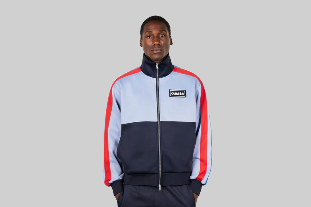 Pleasures x Oasis Forever Track Jacket Powder - P26OA003-POWDER BLUE