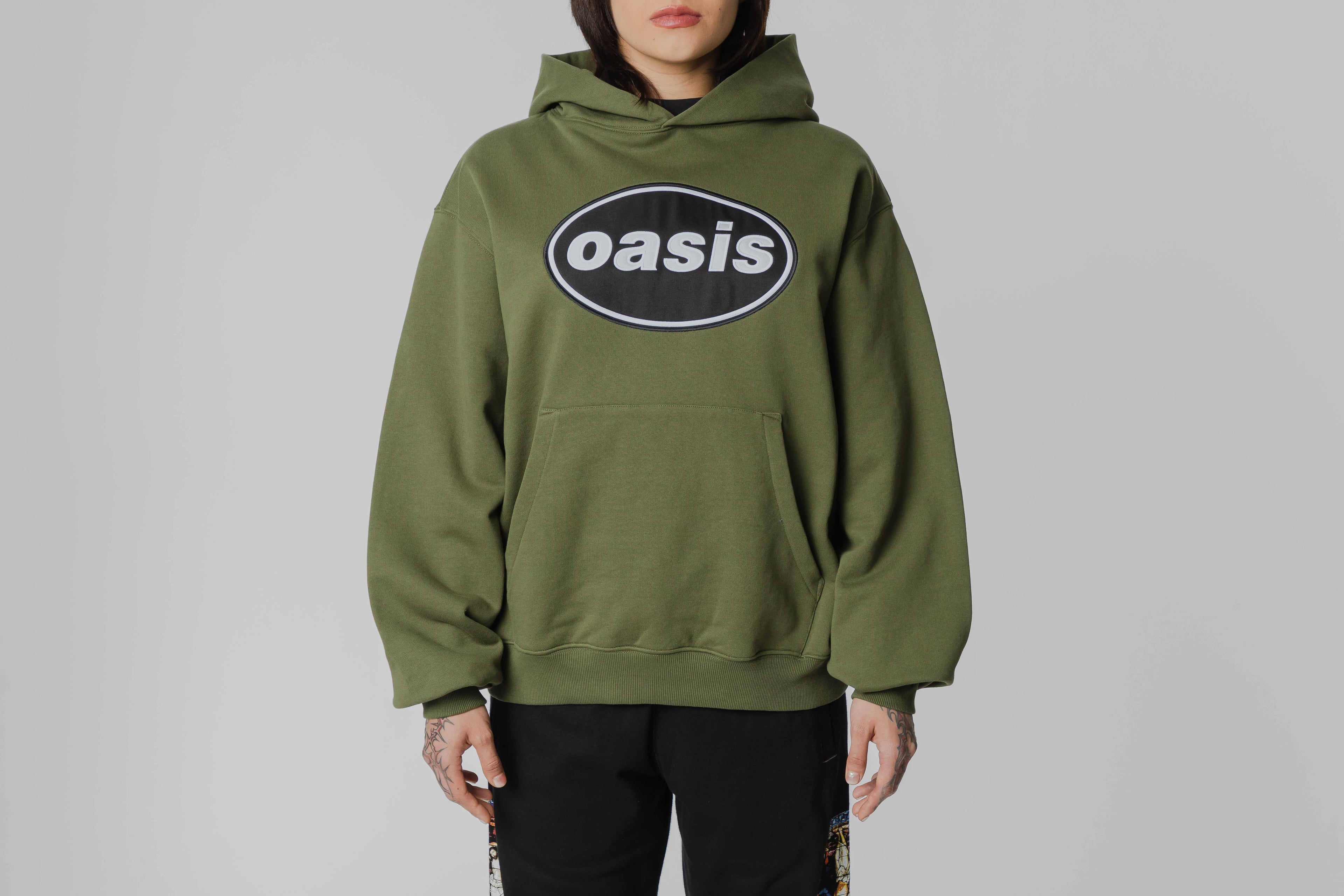 Pleasures x Oasis Knebworth Hoodie - P26OA005-OLIVE - Lust México