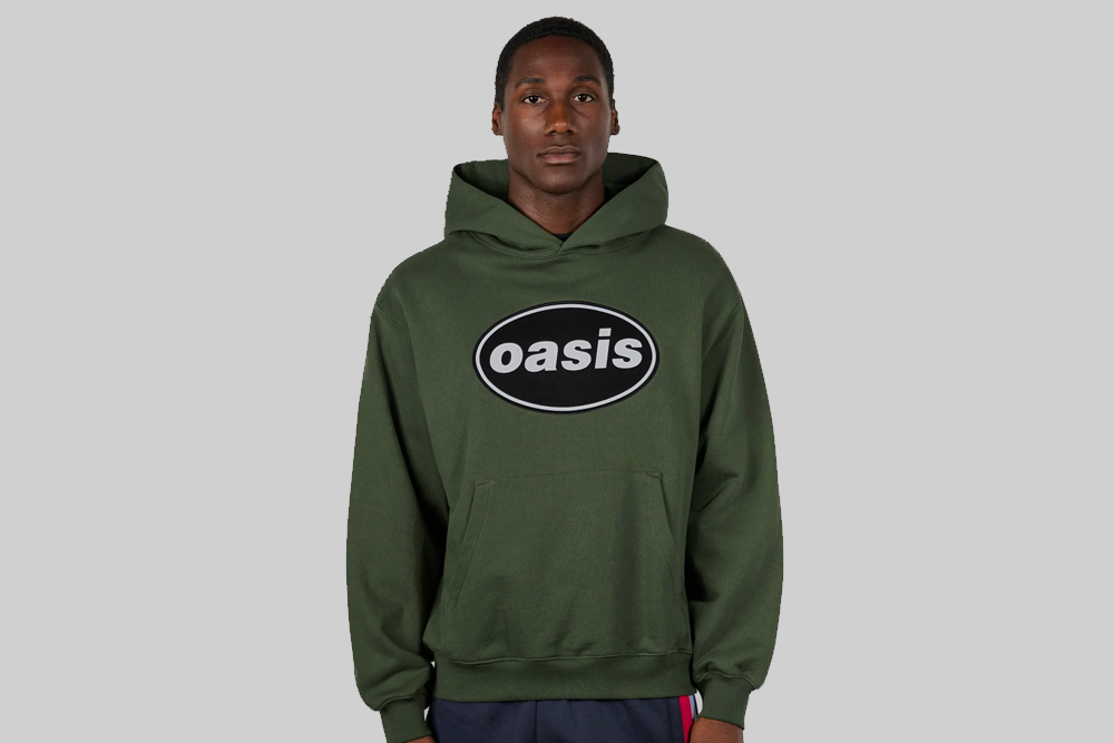 Pleasures x Oasis Knebworth Hoodie - P26OA005-OLIVE