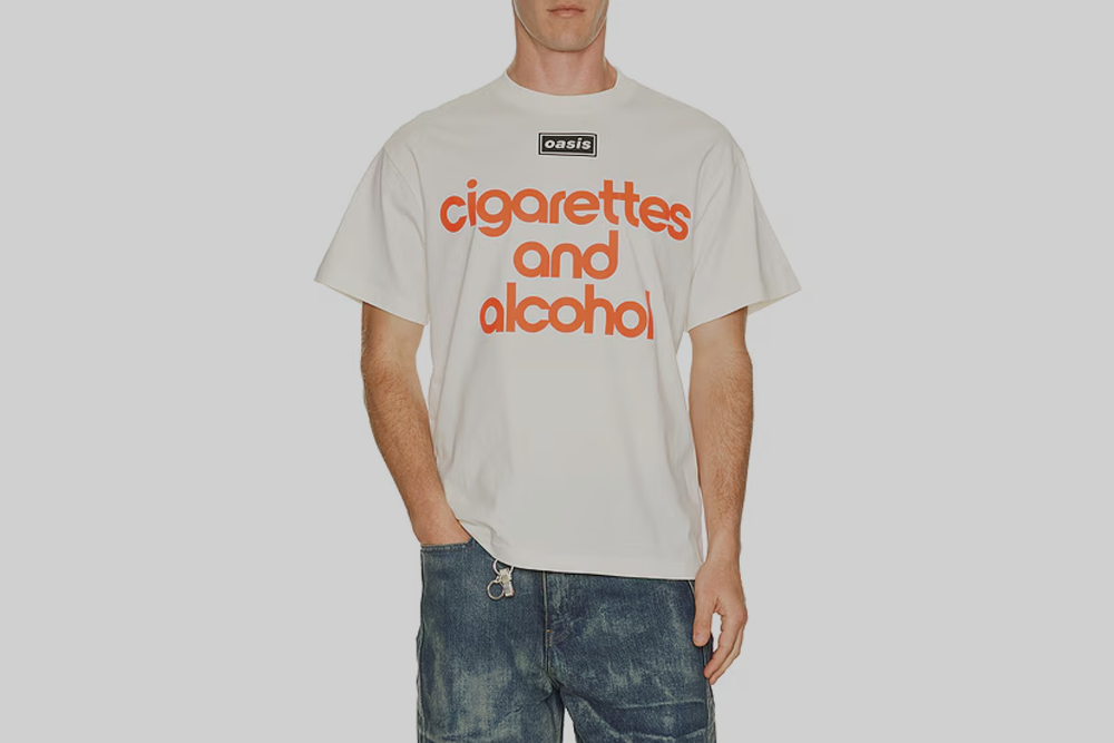 Pleasures x Oasis Nordique T-Shirt VTG - P26OA008-VTG WHITE