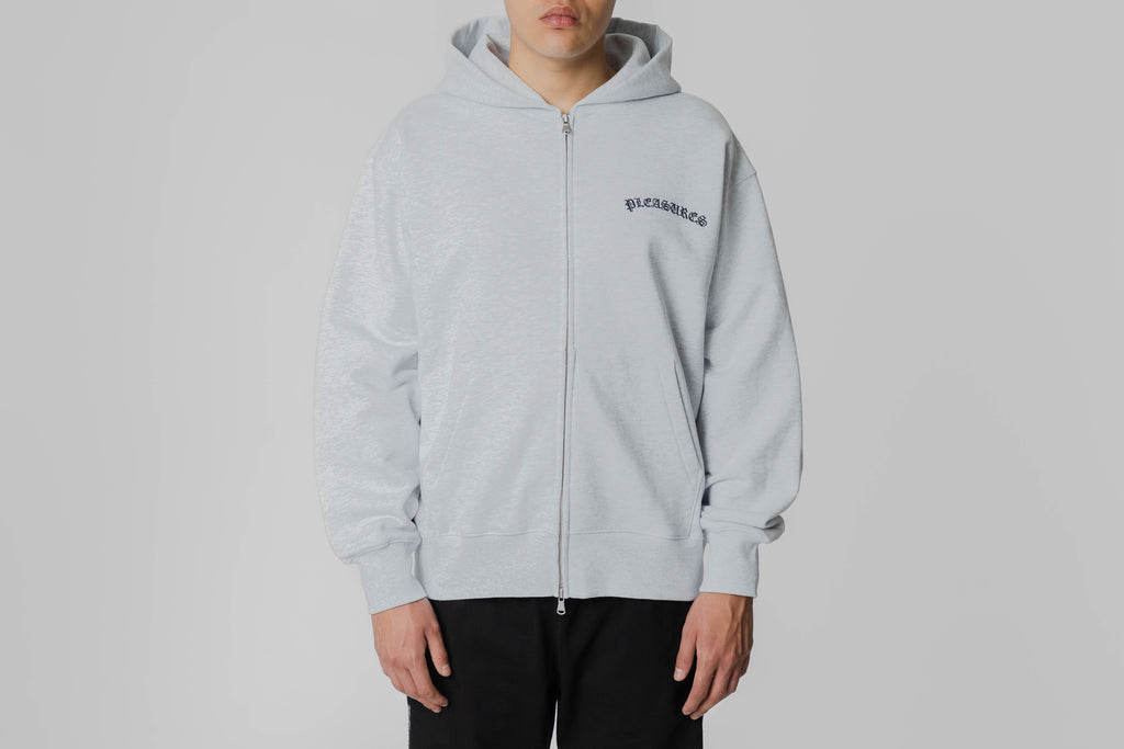 Pleasures Neural Zip Hoodie - P26SP010-HEATHER - Lust México