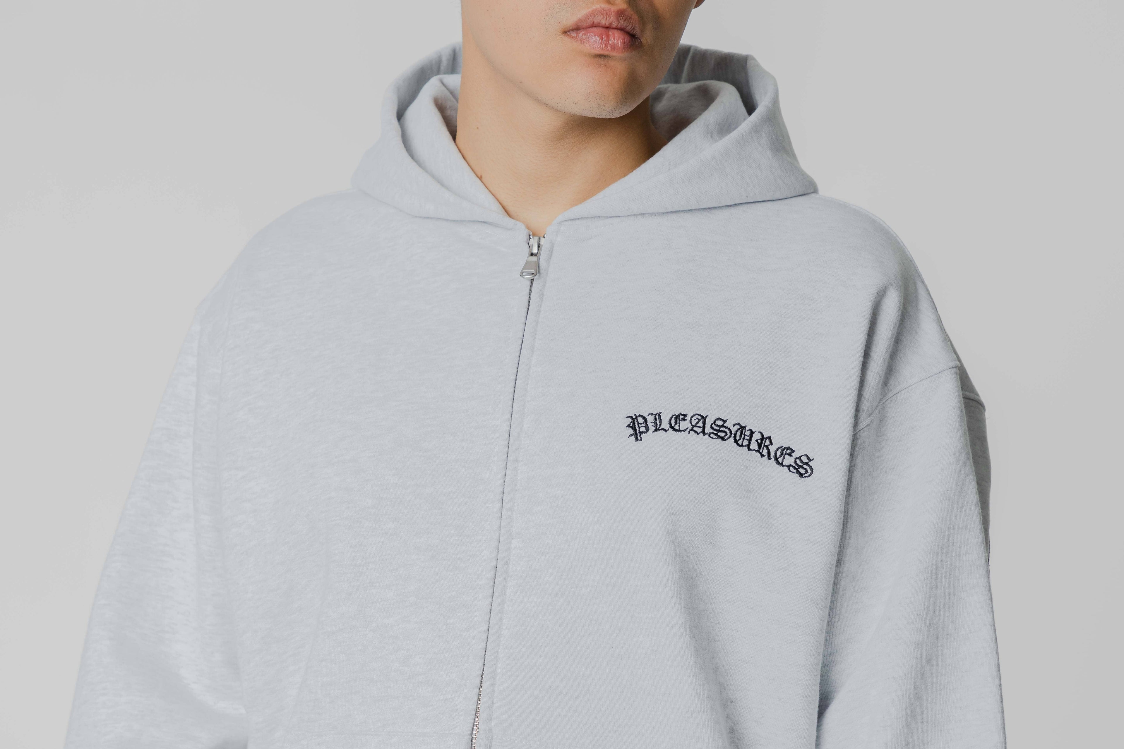 Pleasures Neural Zip Hoodie - P26SP010-HEATHER - Lust México