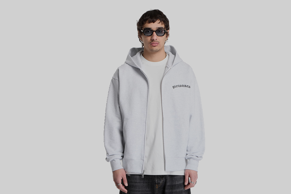 Pleasures Neural Zip Hoodie - P26SP010-HEATHER