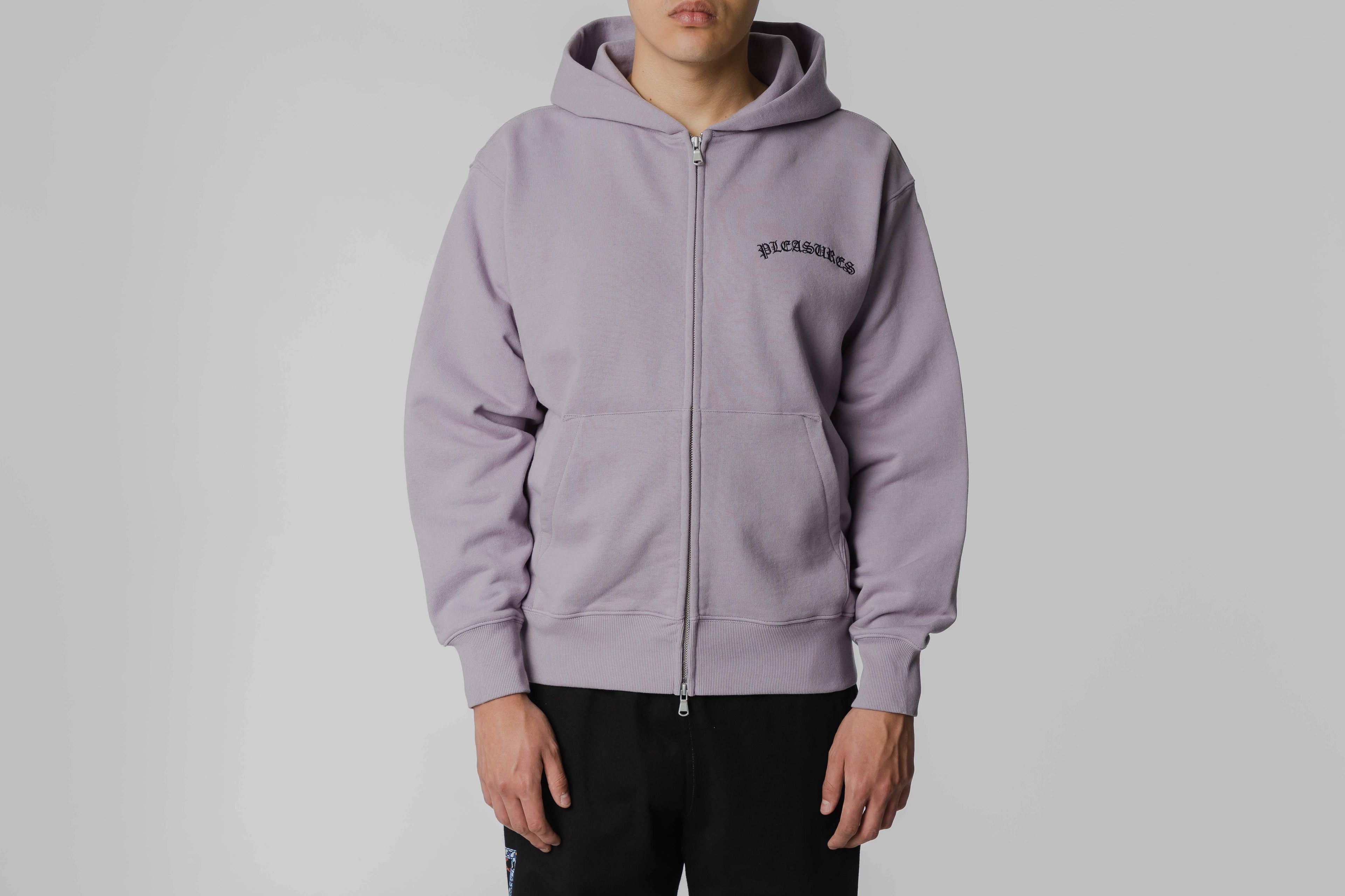 Pleasures Neural Zip Hoodie - P26SP010-LILAC - Lust México