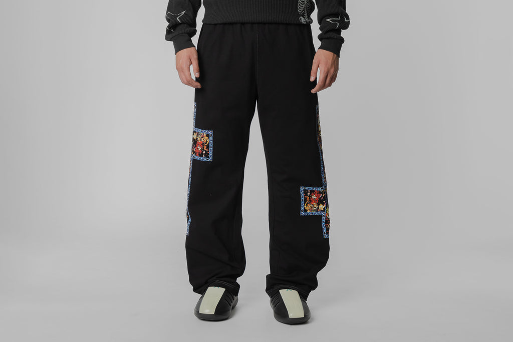 Pleasures Blasphemy Cotton Pants - P26SP023-BLACK - Lust México
