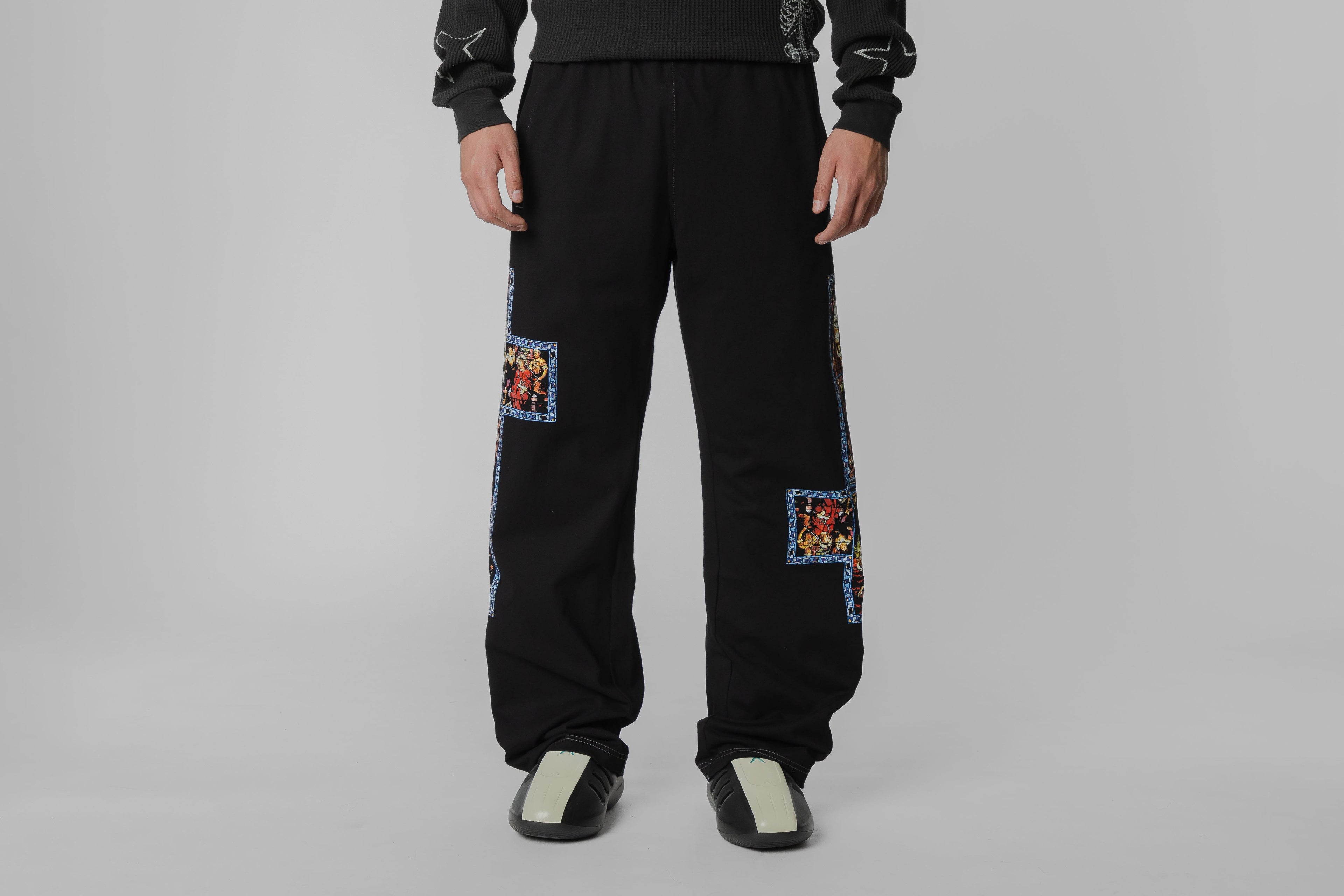 Pleasures Blasphemy Cotton Pants - P26SP023-BLACK - Lust México