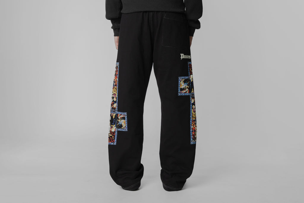 Pleasures Blasphemy Cotton Pants - P26SP023-BLACK - Lust México