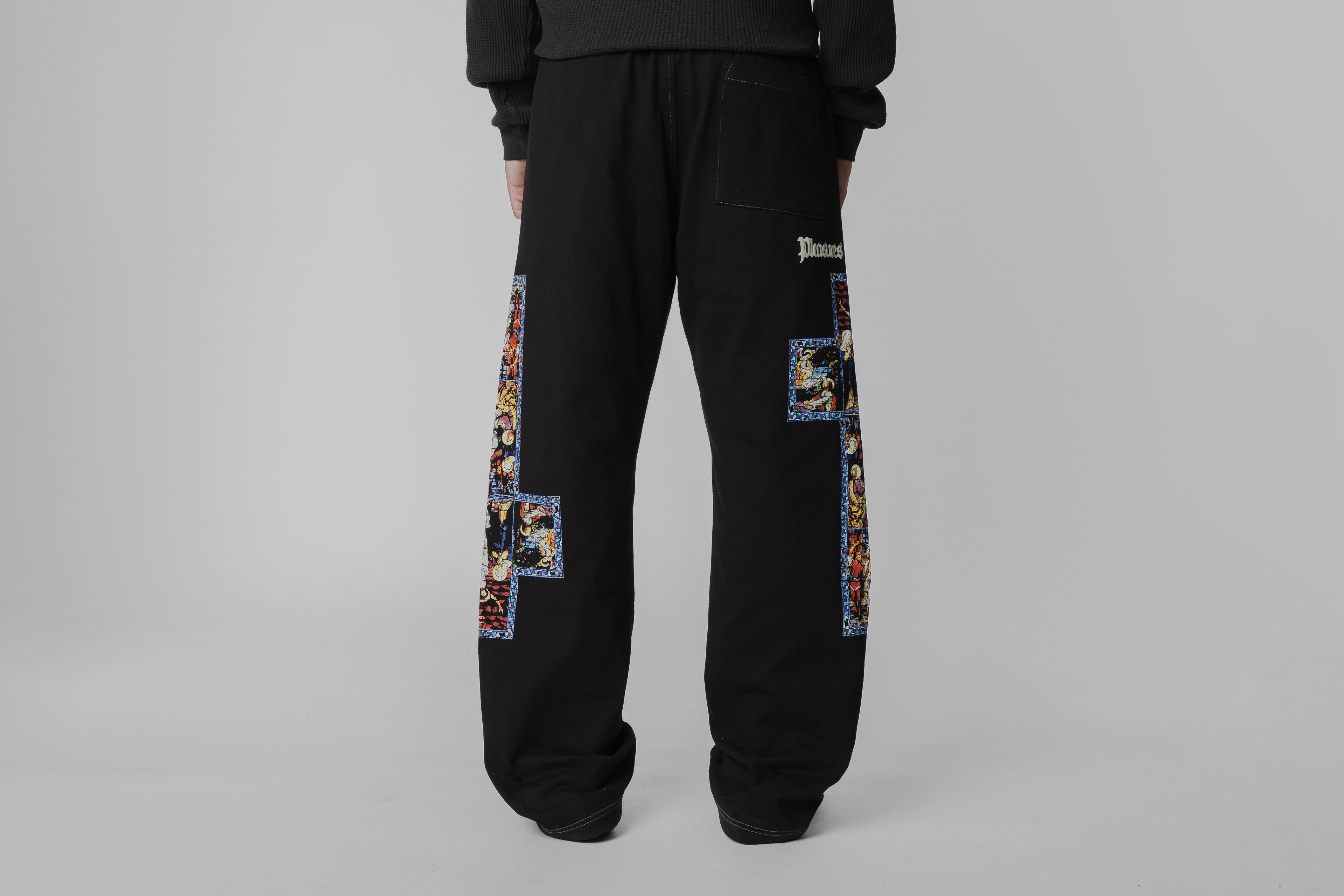 Pleasures Blasphemy Cotton Pants - P26SP023-BLACK - Lust México