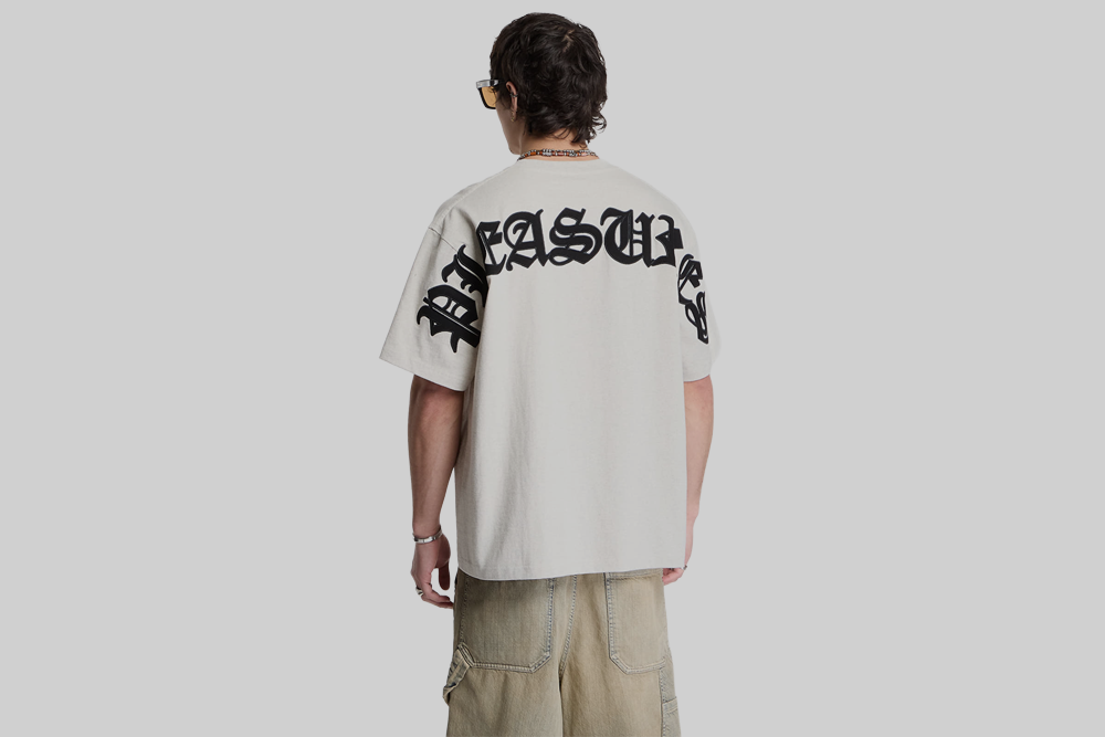 Pleasures Neural Applique Shirt - P26SP026-OATMEAL