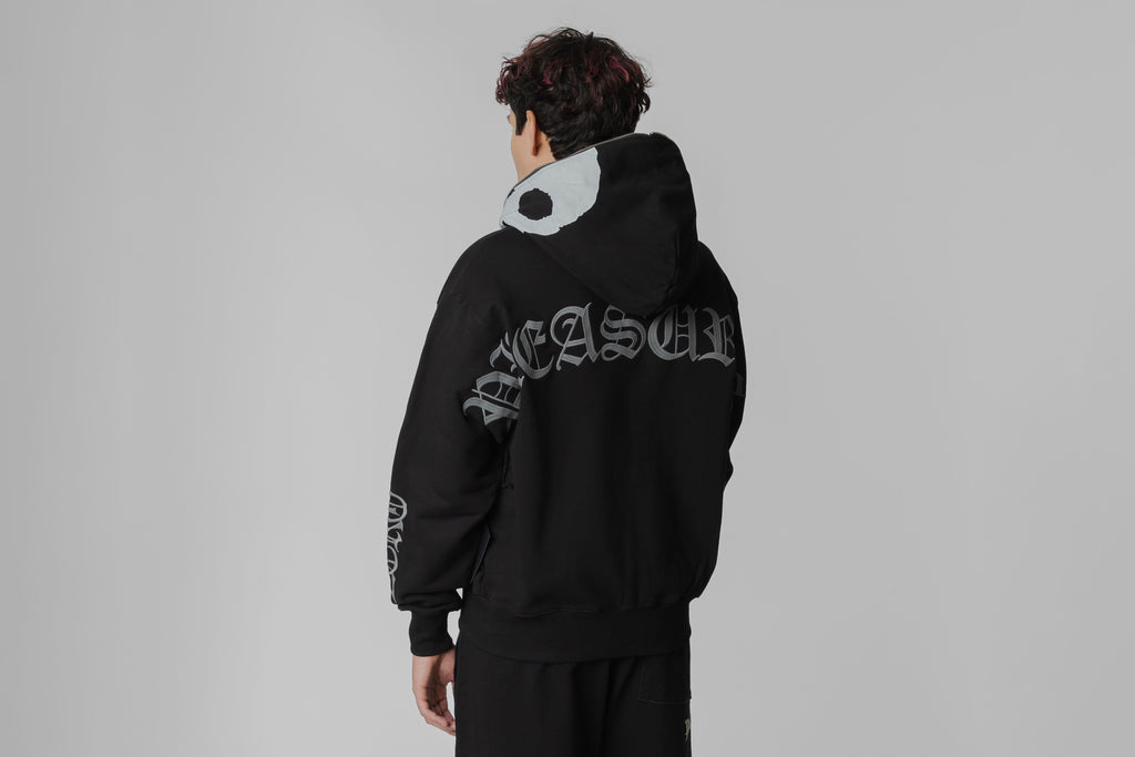 Pleasures Balaclava Zip Hoodie - P26SPZ001-BLACK - Lust México