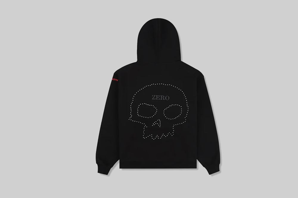Pleasures Dane Studded Hoodie - P26SPZ002-BLACK