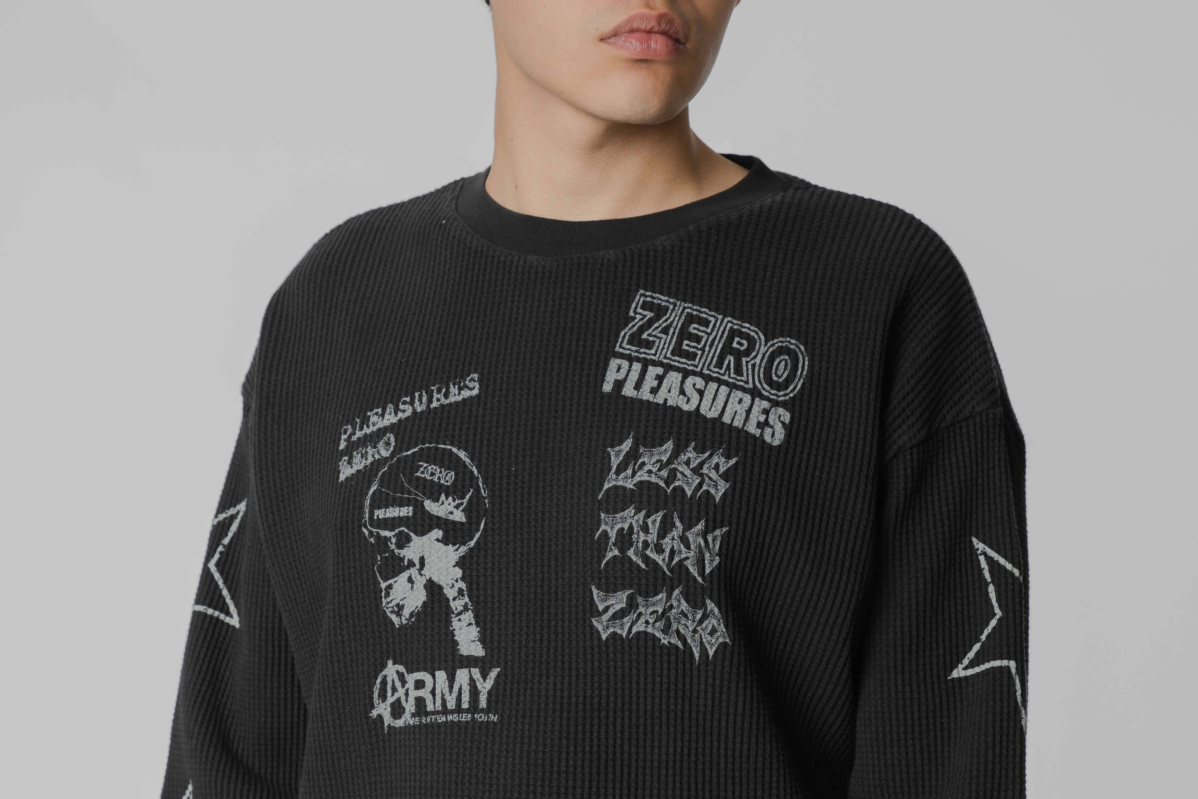 Pleasures Misled Thermal LS - P26SPZ004-BLACK - Lust México