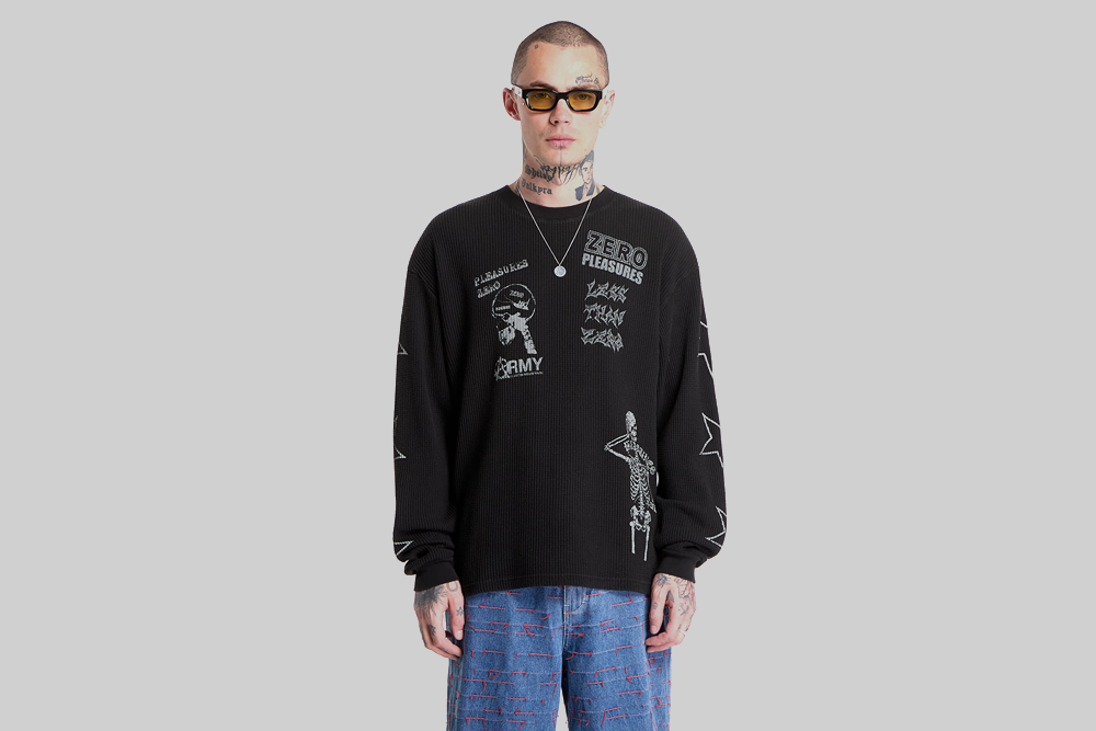 Pleasures Misled Thermal LS - P26SPZ004-BLACK