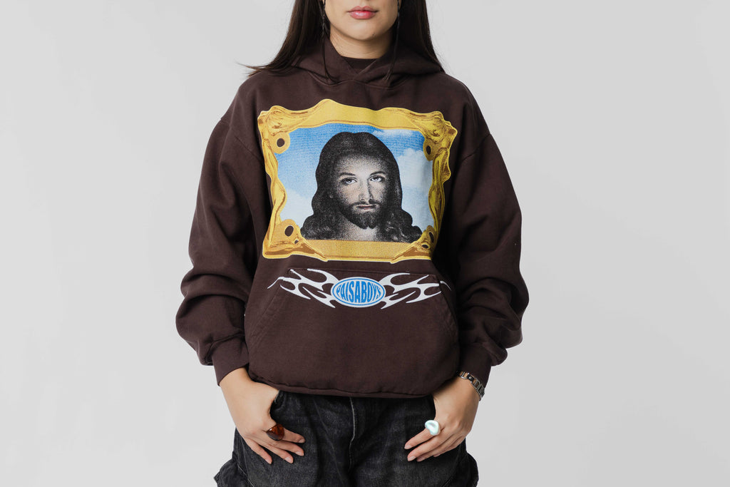 Paisaboys Placas Benditas Hoodie - PBSS25OBHC  PAISABOYS LLC