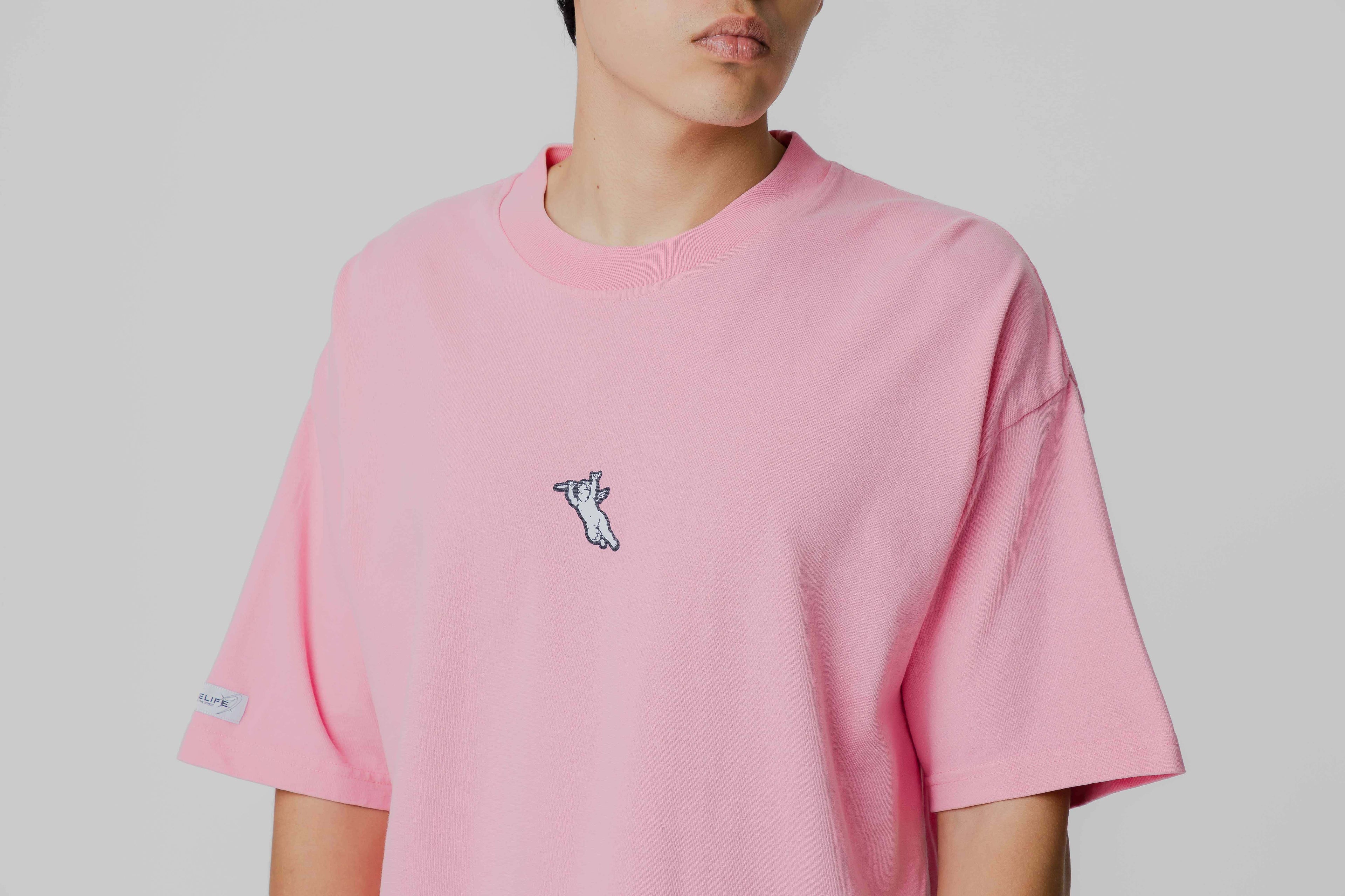 Crime Life Angel Gothic Destroyed Tee 'Pink' APP - TOP - UNISEX - ADULT - QS - FA - 25 en Lust México