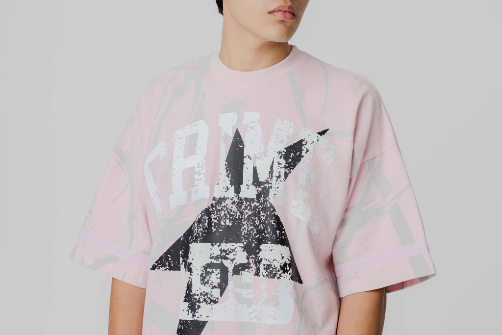Crime Life Camo Star Tee 'Pink'